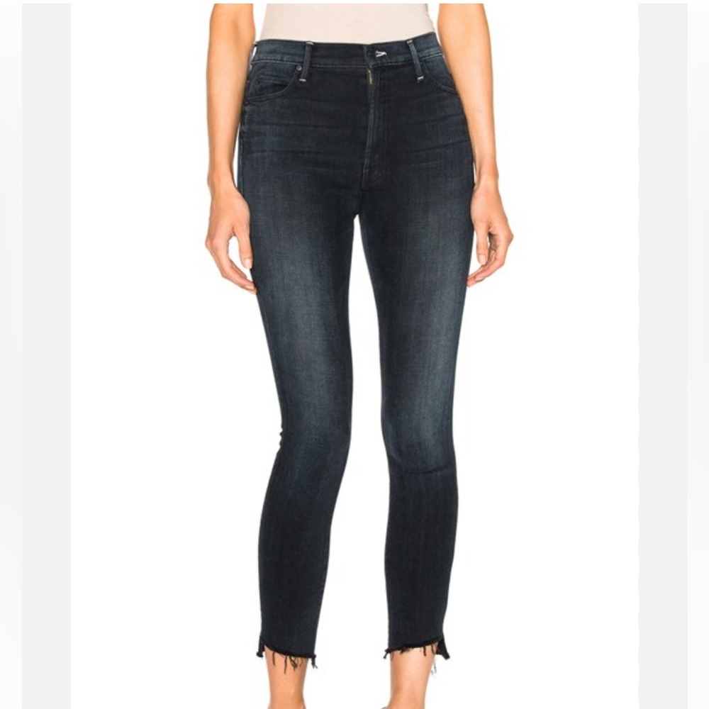 MOTHER Stunner Zip Ankle Step Fray All I Want Sz 27